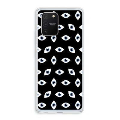 Eyes pattern: Samsung Galaxy S10 Lite Transparant Hoesje