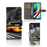 Motorola Moto G9 Plus | Flip Cover | New York Taxi