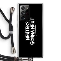 Neuters (zwart): Samsung Galaxy Note 20 Ultra / Note 20 Ultra 5G Transparant Hoesje met koord