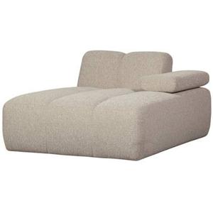 WOOOD chaise longue element rechts Mojo - Bouclé - Beige -74x162x122cm