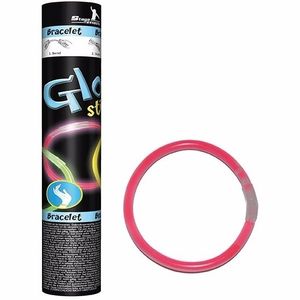 Roze neon glow in the dark armbandjes 100x stuks   -