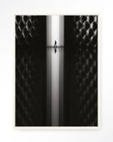 Urban Cotton Wandkleed 'Passing' 145 x 190cm in Floating Frame - off white