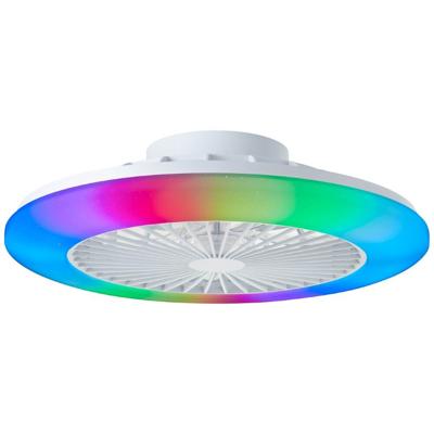 Brilliant Witte ventilatorSalerno met RGB functie - G60020/05