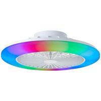 Brilliant Witte ventilatorSalerno met RGB functie - G60020/05