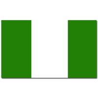 Landen thema vlag Nigeria 90 x 150 cm feestversiering - thumbnail