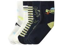 lupilu 5 Paar kinder thermosokken (Donkerblauw/wit, 27/30)