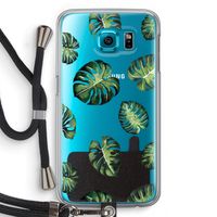 Tropische bladeren: Samsung Galaxy S6 Transparant Hoesje met koord Tropische bladeren: Samsung Galaxy S6 Transparant Hoesje met koord