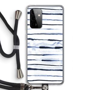 Ink Stripes: Samsung Galaxy A72 5G Transparant Hoesje met koord
