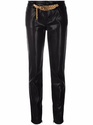 TOM FORD jean droit à effet de brillance - Noir