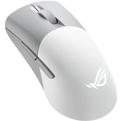 Asus Keris Wireless AimPoint Gaming-muis Radiografisch, Bluetooth, USB Optisch Wit 5 Toetsen 36000 dpi Verlicht, Oplaadbaar