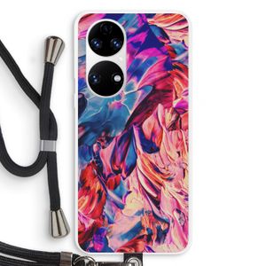 Pink Orchard: Huawei P50 Transparant Hoesje met koord
