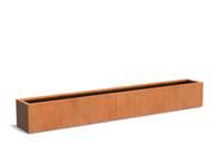 Cortenstaal plantenbak CARREZ 300x40x40cm.