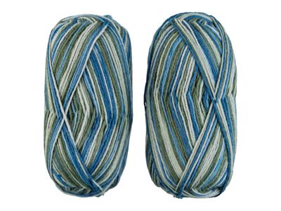 crelando Wollen breigaren (Blauw/groen)