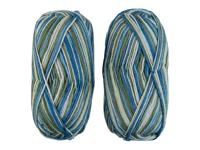 crelando Wollen breigaren (Blauw/groen)