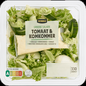 Jumbo Groene Salade Tomaat & Komkommer 330 g