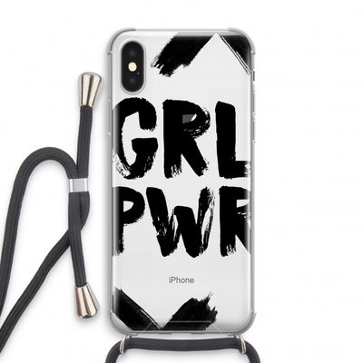 Girl Power #2: iPhone XS Transparant Hoesje met koord