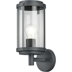 LED Tuinverlichting - Wandlamp - Buitenlamp - Trion Taniron - E27 Fitting - Spatwaterdicht IP44 - Mat Antraciet - Aluminium