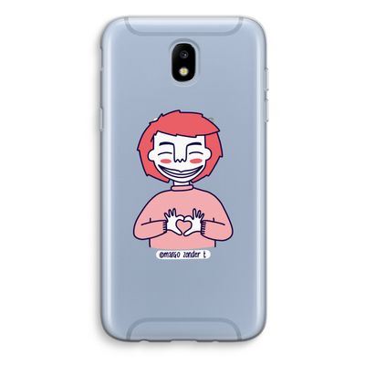 Hartje: Samsung Galaxy J5 (2017) Transparant Hoesje