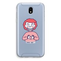 Hartje: Samsung Galaxy J5 (2017) Transparant Hoesje