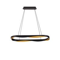 Lyora HanglampRadon Ø 100cm zwart met goud - 9186949