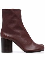 Maison Margiela bottines à bout Tabi 80 mm en cuir - Marron - thumbnail