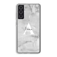 Ivory Marble: Samsung Galaxy S21 FE Transparant Hoesje