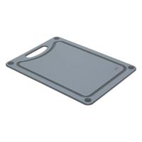 Keuken Snijplank - grijs - kunststof - 27 x 37 cm - Keuken voedsel bereiden