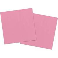 Folat Feest Servetten - 20x - roze - 33 x 33 cm - papier - lunch/diner servetjes