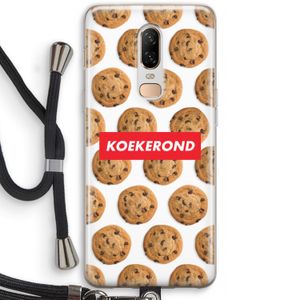 Koekerond: OnePlus 6 Transparant Hoesje met koord