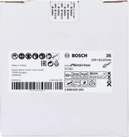 Bosch Accessoires X-LOCK Fiberschijf, 125mm, G36, R780 Best for Metal + Inox - 1 stuk(s) - 2608619183 - thumbnail