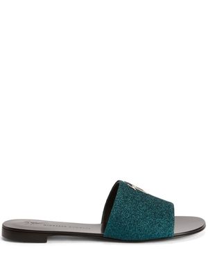 Giuseppe Zanotti sandales Shirley à paillettes - Vert