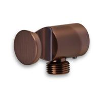 Aansluitbocht Blue Label Brondby | Voor Inbouwthermostaat | Met wandhouder | Rond | Geborsteld brons Aansluitbocht Blue Label Brondby | Voor Inbouwthermostaat | Met wandhouder | Rond | Geborsteld brons