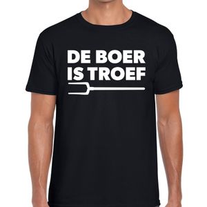 De boer is troef festival t-shirt zwart heren