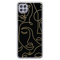 Samsung Galaxy A22 5G siliconen hoesje - Abstract faces