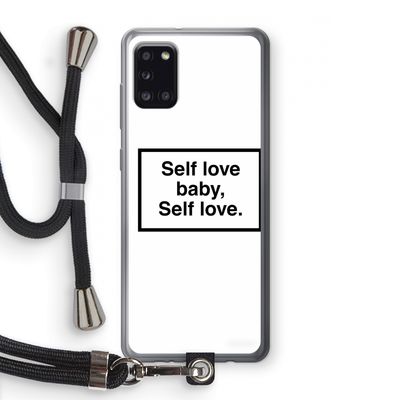 Self love: Samsung Galaxy A31 Transparant Hoesje met koord