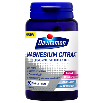 Davitamon Magnesium citraat + Magnesiumoxide Tabletten