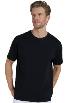 2-pak heren Ondershirts - Grote maten - Ronde hals - Heren T-shirt, wit en zwart