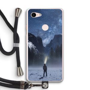 Wanderlust: Pixel 3 XL Transparant Hoesje met koord