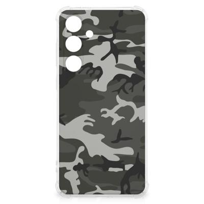 Samsung Galaxy S24 FE Doorzichtige Silicone Hoesje Army Light