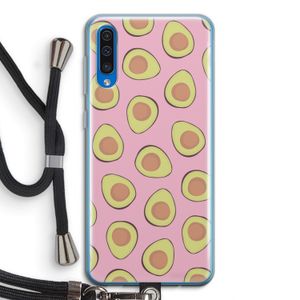 Dancing avocados: Samsung Galaxy A50 Transparant Hoesje met koord