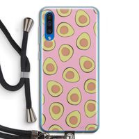 Dancing avocados: Samsung Galaxy A50 Transparant Hoesje met koord Dancing avocados: Samsung Galaxy A50 Transparant Hoesje met koord