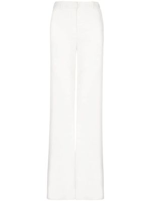 Balmain pantalon à coupe évasée - Blanc