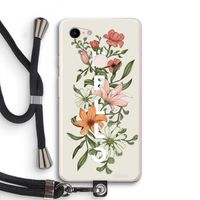 Hello bloemen: Pixel 3 XL Transparant Hoesje met koord