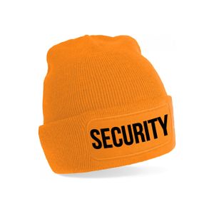 Security muts unisex - one size - oranje - apres-ski muts