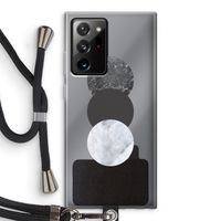 Marmeren cirkels: Samsung Galaxy Note 20 Ultra / Note 20 Ultra 5G Transparant Hoesje met koord