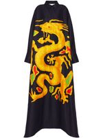 Valentino Garavani robe-chemise à imprimé graphique - Noir