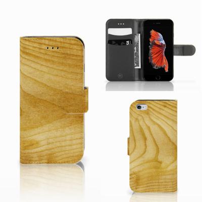 Apple iPhone 6 | 6s | Book Style Case | Licht Hout