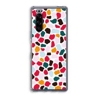 Colored Giraffe: Sony Xperia 5 Transparant Hoesje Colored Giraffe: Sony Xperia 5 Transparant Hoesje