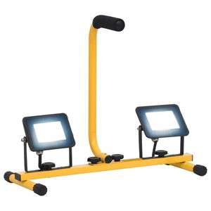 VidaXL Spotlight met handvat led 2x20 w koudwit