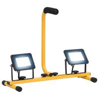 VidaXL Spotlight met handvat led 2x20 w koudwit